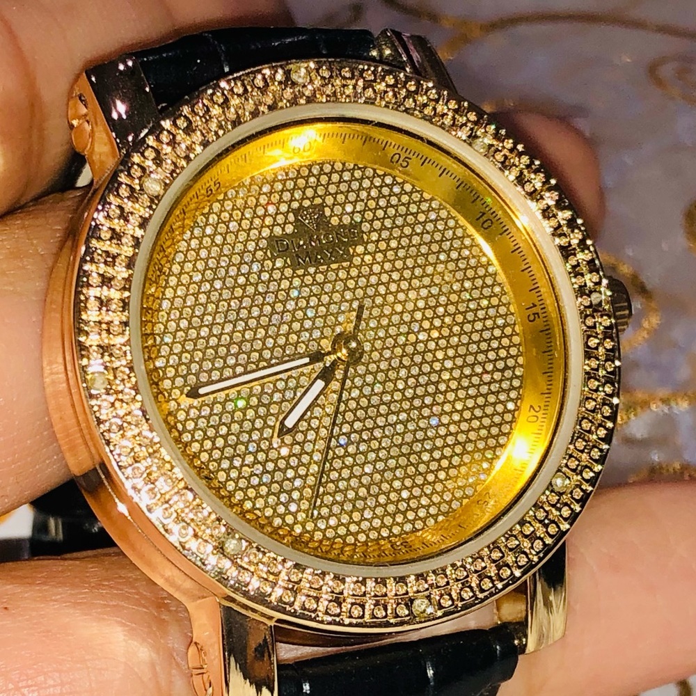 Real diamond watch for women NOT CZ not moissanite best off for Mother’s Day HOT - Picture 10 of 11